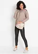 Oversized genser med knapper, bonprix