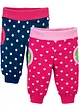 Baby-sweatbukse (2-pack) økologisk bomull, bonprix