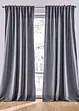 Mikrofibergardin med resirkulert polyester (2 pack), bonprix