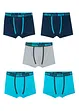 Boxershorts til gutt (5-pack), bonprix