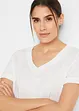 T-shirt med V-hals, bonprix