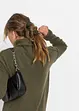 Strikket kjole med høy, vid hals, bonprix