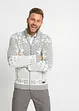 Strikket jakke med koftemønster, bonprix