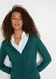 Basic finstrikket cardigan med knappestolpe, bonprix