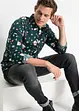 Langermet skjorte med juleprint, Slim Fit, bonprix