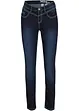 Slim-jeans Mid Waist, kontrastfargede sømmer, bonprix