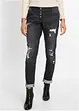 Boyfriend jeans Destroyed, med resirkulert polyester, bonprix