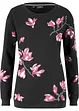 Sweatshirt med blomstertrykk, bonprix