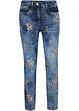 Jeans med blomsterbroderi, bonprix