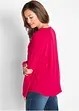 Viskosebluse med V-hals, lang arm, bonprix