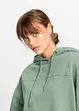 Oversized sweatshirt med hette, bonprix