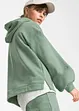 Oversized sweatshirt med hette, bonprix