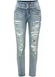 Highwaist skinny-jeans med destroy-effekter, bonprix