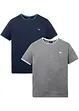 T-shirt med komfortsnitt (2-pack), bonprix