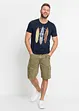 T-skjorte i ren økologisk bomull, Slim Fit, bonprix