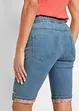 Bermudashorts i denim med mønstret oppbrett, bonprix