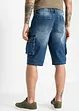 Bermudashorts i denim med cargolommer, Relaxed Fit, bonprix