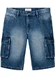 Bermudashorts i denim med cargolommer, Relaxed Fit, bonprix