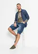 Bermudashorts i denim med cargolommer, Relaxed Fit, bonprix