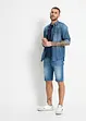 Bermudashorts i denim med stretch og forsterket skritt, Regular Fit, bonprix