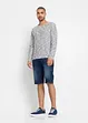 Bermudashorts i denim med stretch og forsterket skritt, Regular Fit, bonprix