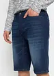 Stretchy jeansbermuda med forsterket skritt, Regular Fit, bonprix