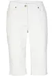 Jeans-bermuda med stretch og oppbrettet nederkant, bonprix