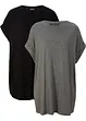 Lang topp av 100% økologisk bomull (2-pack), bonprix
