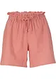 Paperbag-shorts i lin, bonprix