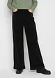 Bukse med stretch og vide ben, High Waist, bonprix