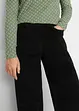 Bukse med stretch og vide ben, High Waist, bonprix