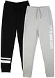 Joggebukse i myk bomullsmiks (2-pack), bonprix