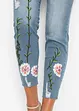 Jeans med broderi, bonprix