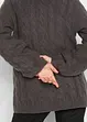 Oversized genser med flettemønster, bonprix