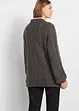 Oversized genser med flettemønster, bonprix