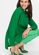 Lang bluse i lett viskose med splitt, bonprix
