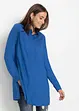Lang bluse i lett viskose med splitt, bonprix