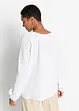 Musselinbluse i bomull, bonprix