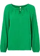 Musselinbluse i bomull, bonprix