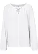 Musselinbluse i bomull, bonprix