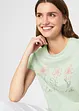 Basic T-skjorte med trykk (2-pack), bonprix