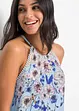Ermeløs bluse i lett viskose, bonprix