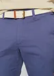 Regular Fit chinos med komfortlinning og belte, Straight, bonprix