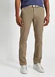 Regular Fit stretch-chinos med belte, Straight, bonprix