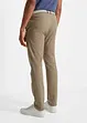 Regular Fit stretch-chinos med belte, Straight, bonprix