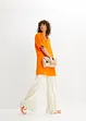 Oversized, lang bluse i bomullsmusselin, bonprix