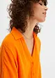 Oversized, lang bluse i bomullsmusselin, bonprix