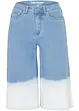 Wide Leg-jeans, Mid Waist, bermuda Dip Dye, John Baner JEANSWEAR