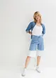 Wide Leg-jeans, Mid Waist, bermuda Dip Dye, John Baner JEANSWEAR