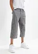 Bukse i 100% bomull og 3/4-lengde, Loose Fit, bonprix